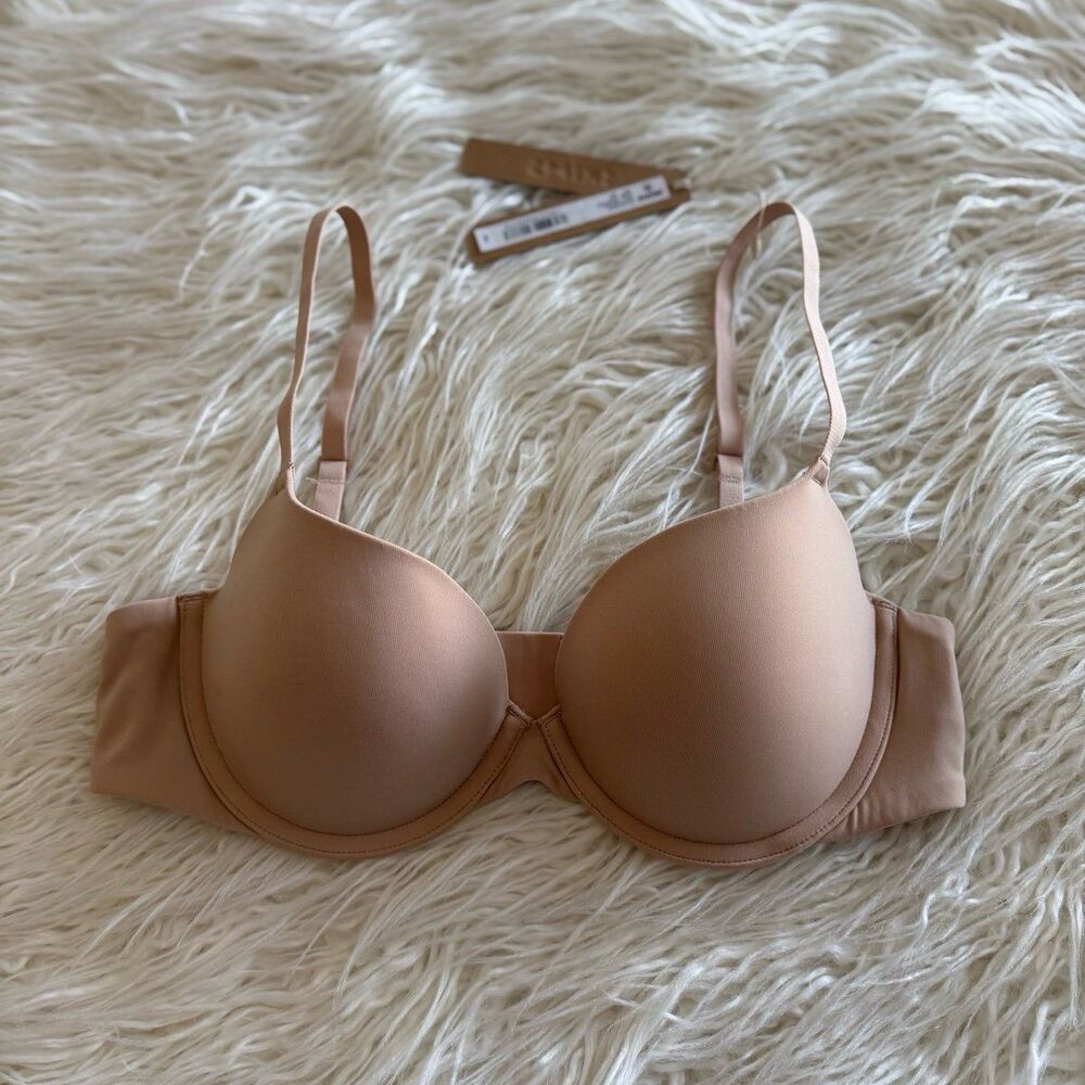 Skims Fits Everybody Push Up Demi Bra Clay Size 32C